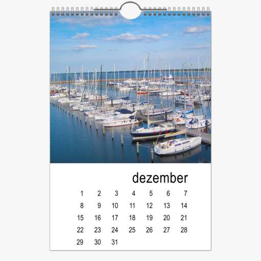 Dauerkalender 30x40 hoch Weiß