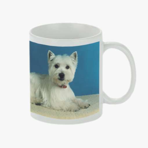 Fototasse Panorama Weiß