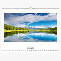 Dauerkalender 40x30 quer Weiß